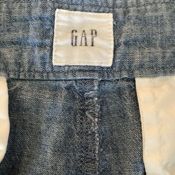 Gap Shorts Womens 10 Petite Chambray Blue Light Wash - Picture 3 of 6